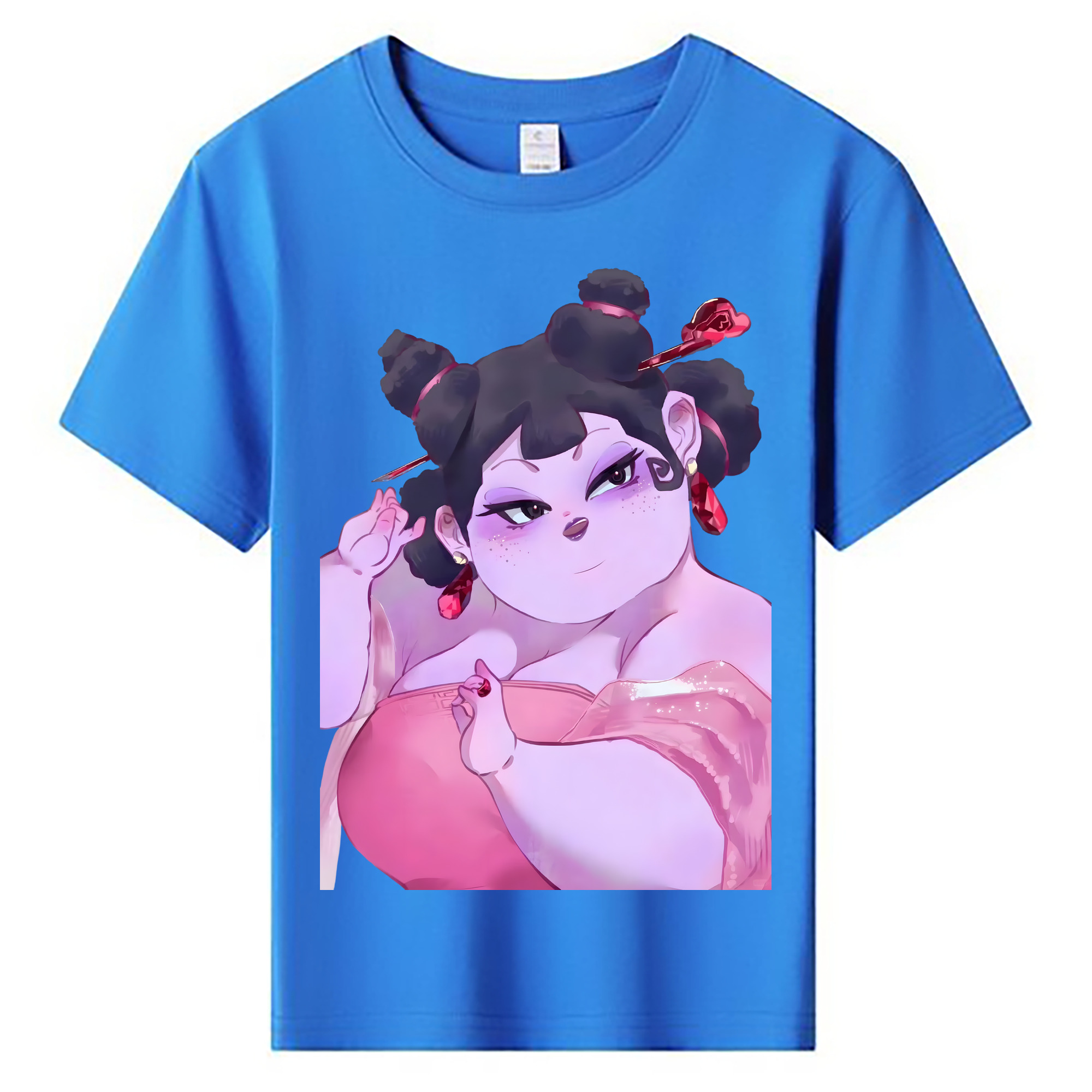 （画像用） Ne Zha 2 ナタ 魔童の大暴れ 綿100％キッズTシャツ（フロントプリント）